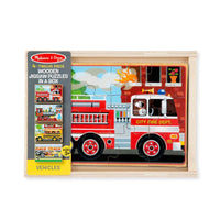 Melissa & Doug Kid Vehicles Chunky Puzzle