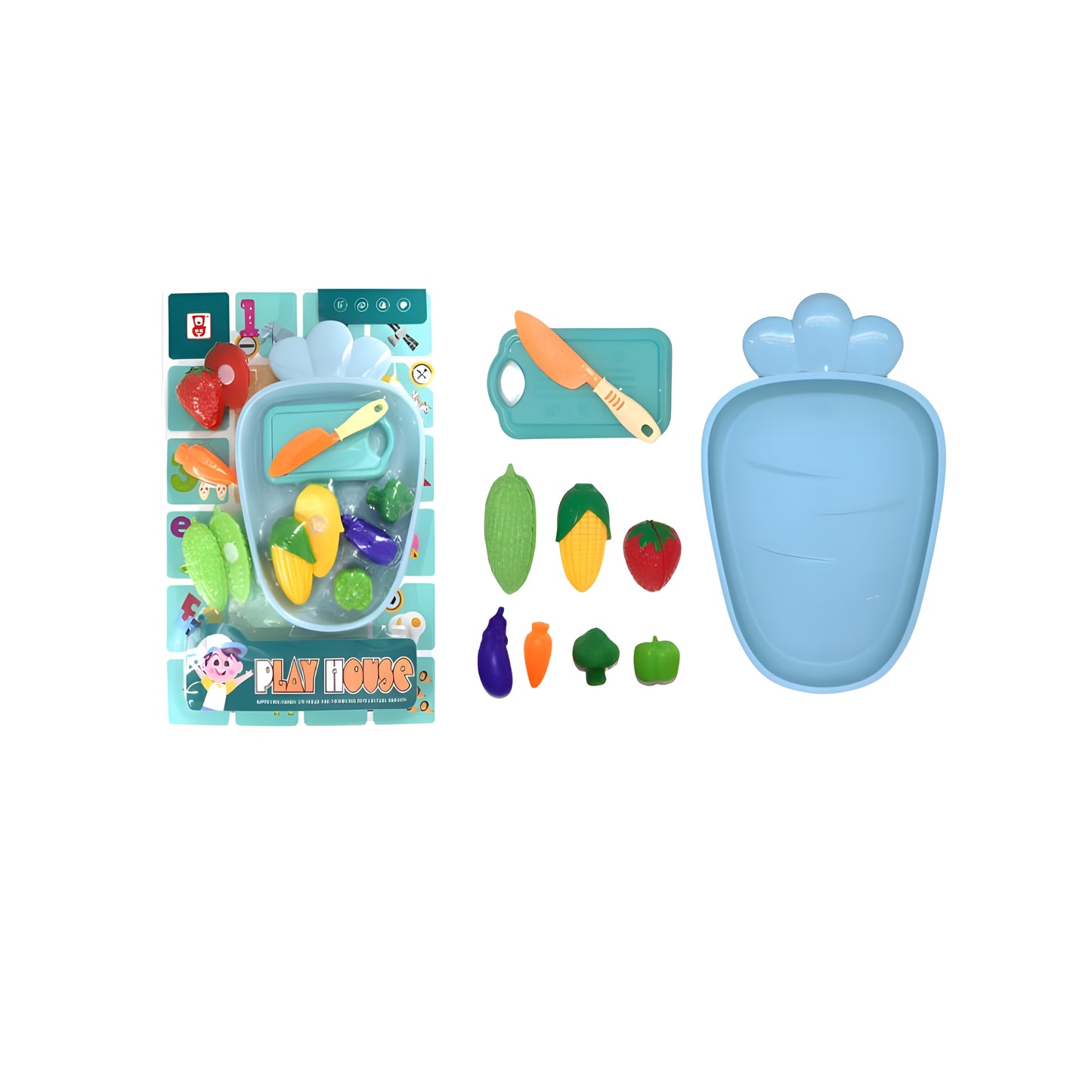 Kitchen Toy with Fruits, Vegetables.