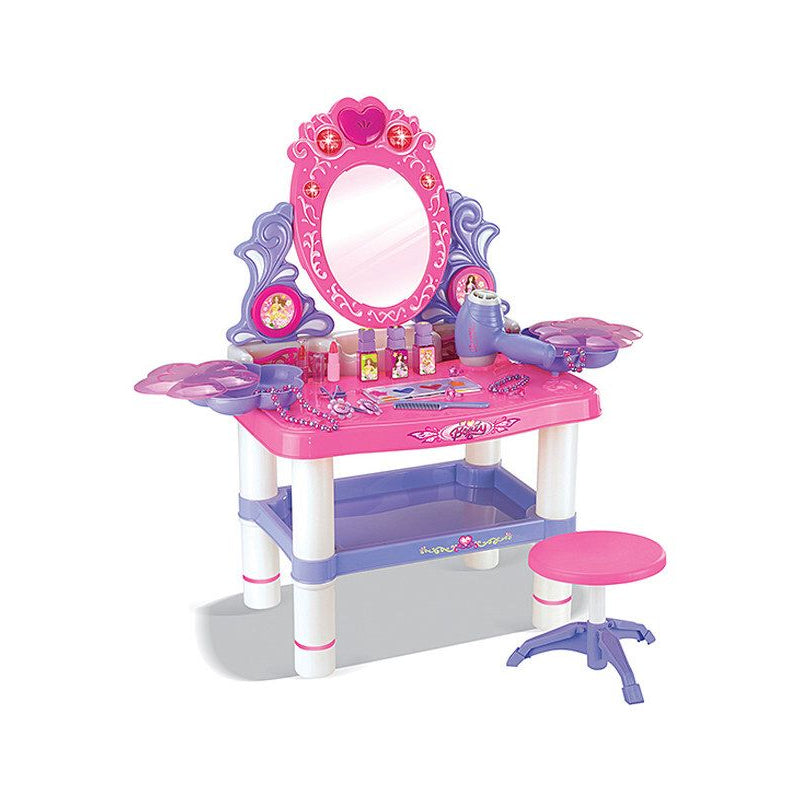 Beauty Makeup Dressing Table with Mirror and Music Playset.