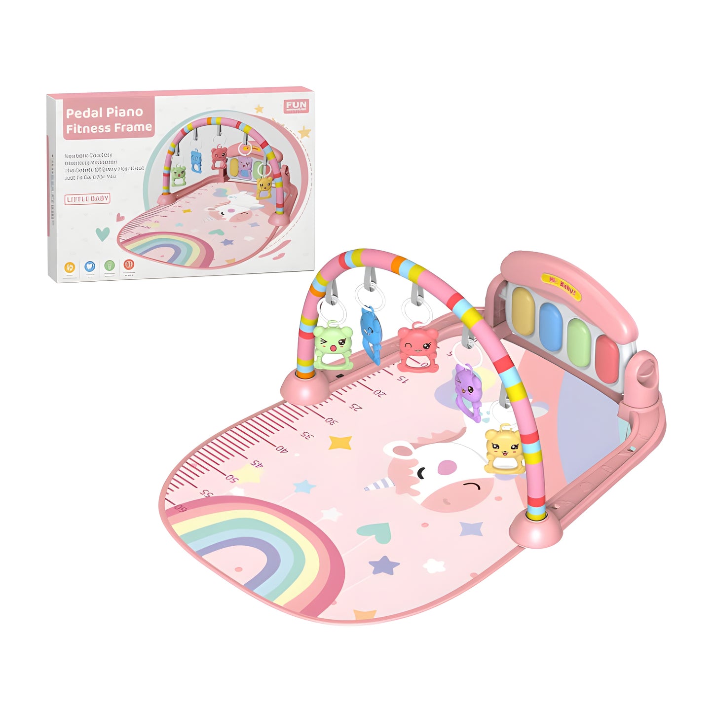 3 In 1 Pedal Piano Baby Activity Gym Mat