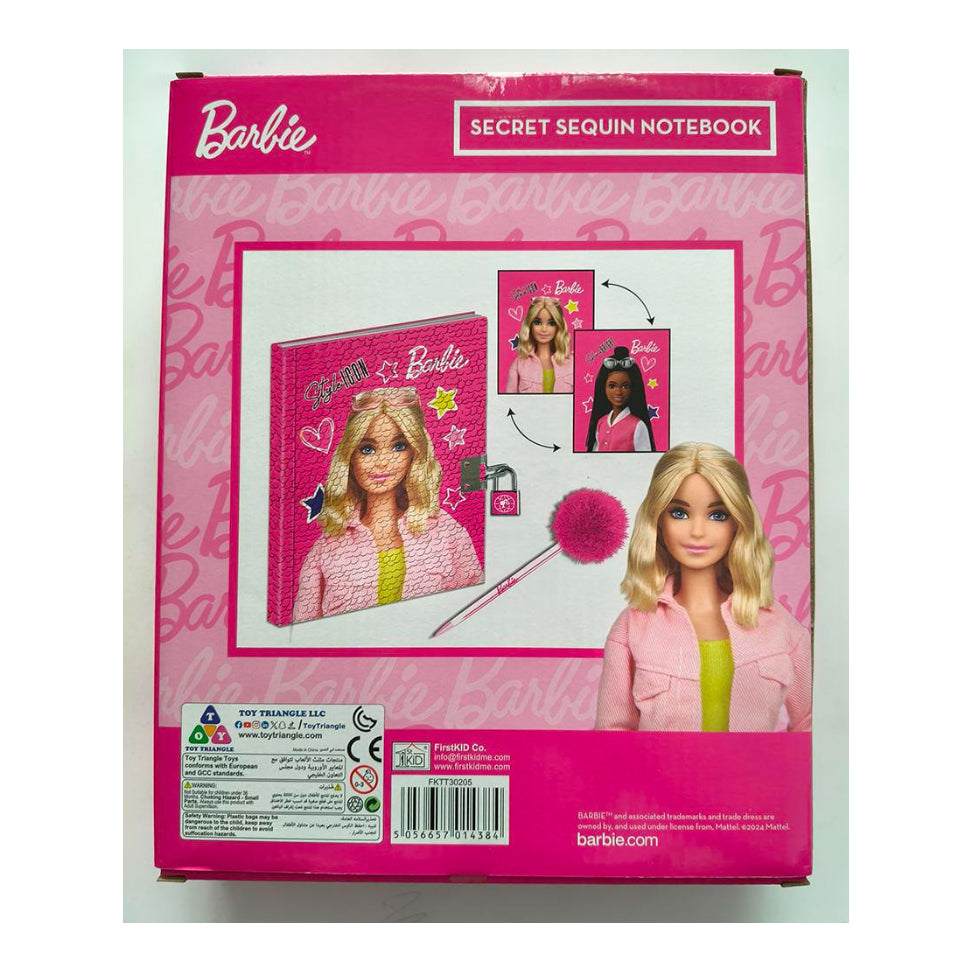 Barbie Secret Sequin Notebook