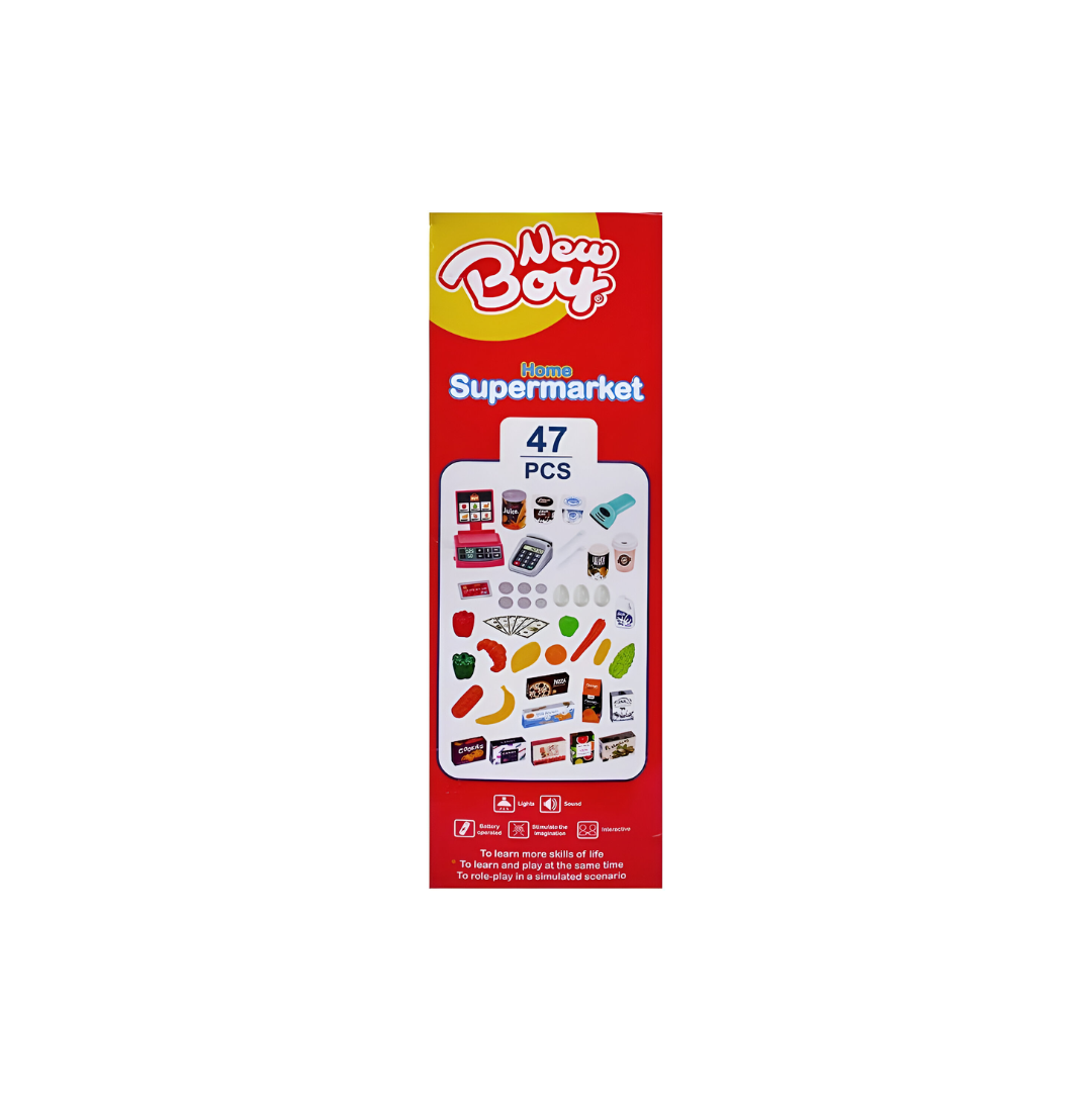 New Boy Roleplay Supermarket Set With Light &  Sound