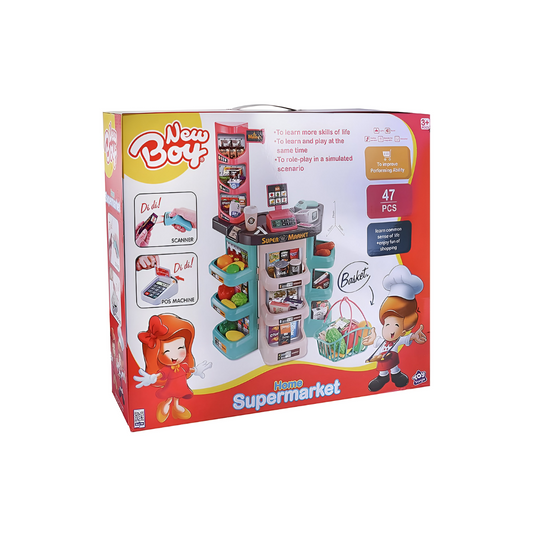 New Boy Roleplay Supermarket Set With Light &  Sound