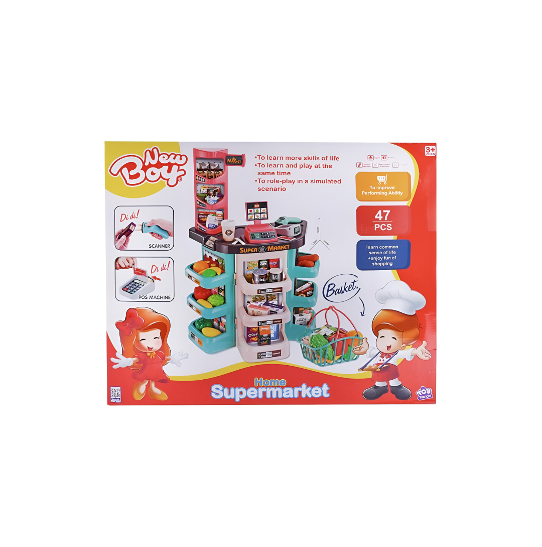 New Boy Roleplay Supermarket Set With Light &  Sound