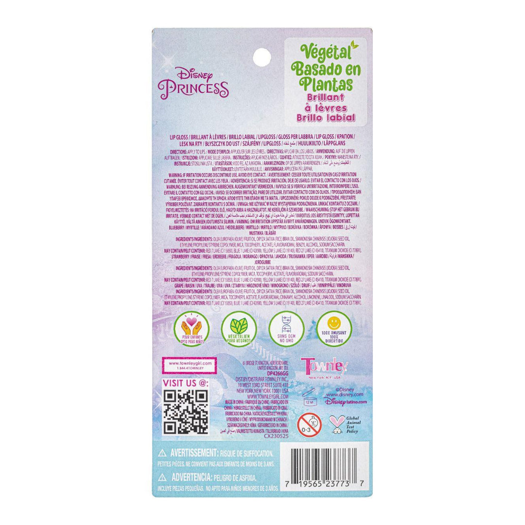 Pinca Trading - Townley Girl Disney Princess 3pc Crown Lip Gloss Plant Based