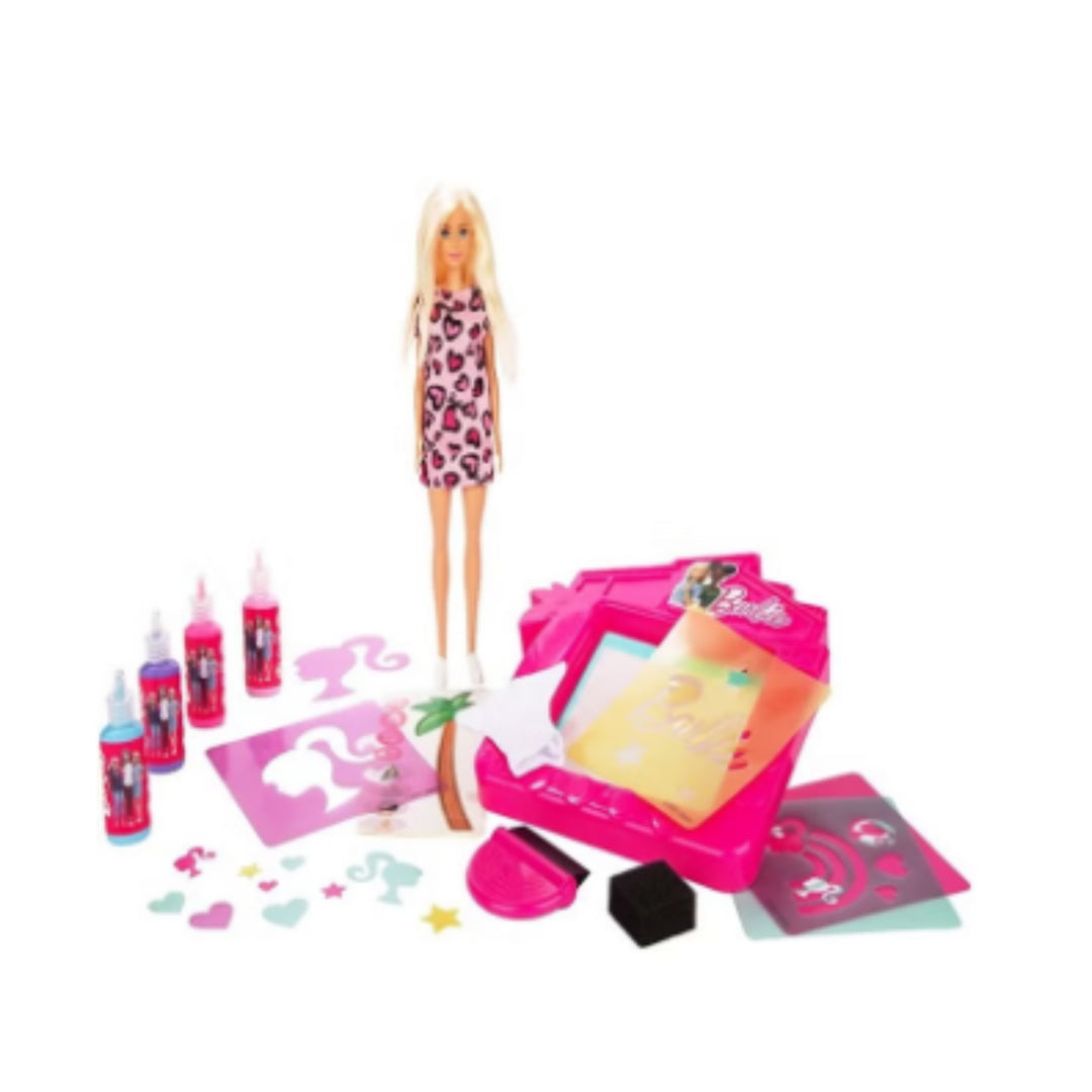 Sambro - Barbie Printing Studio & Barbie Dol