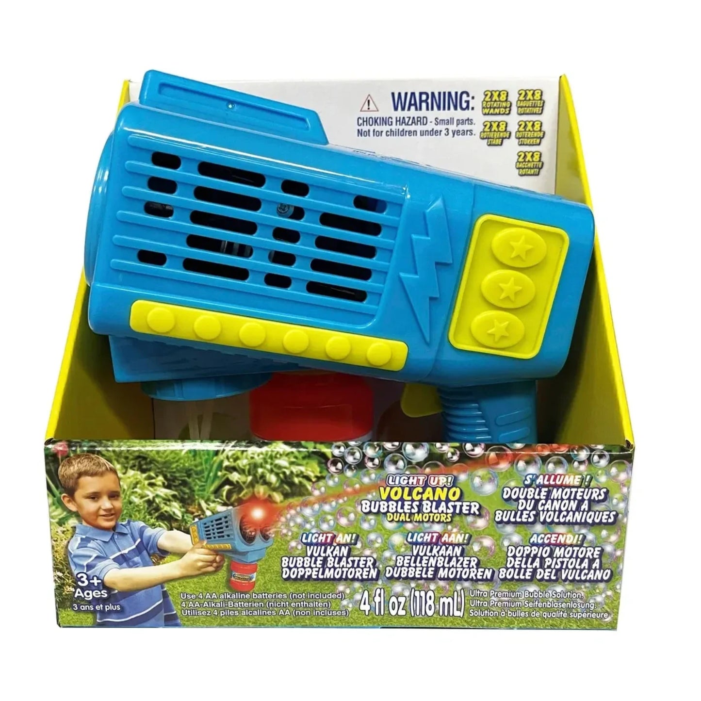 Placo Toys Light Up Volcano Bubble Blaster