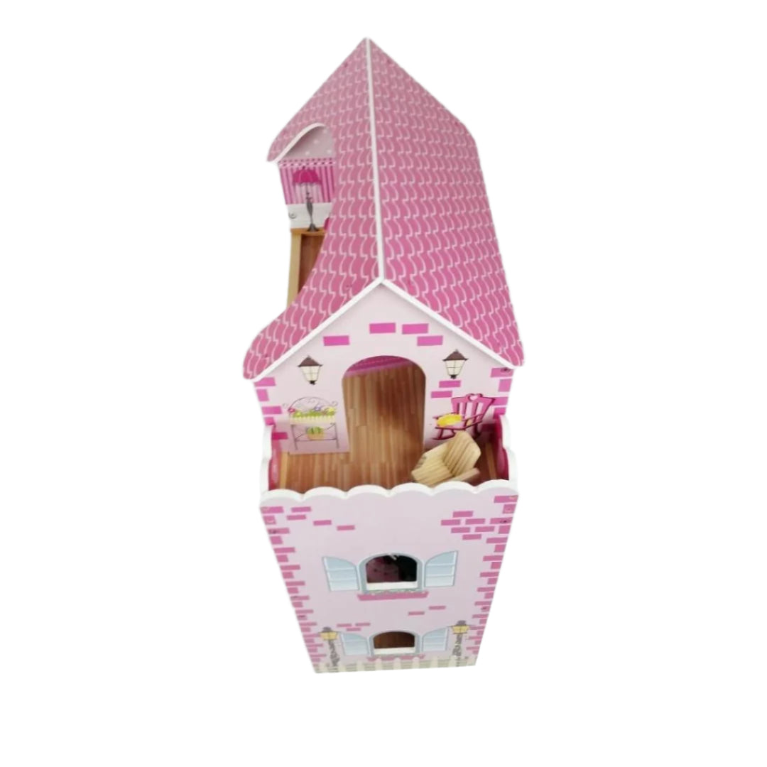 3-Storey Large Mansion Kids Wooden Dolls House