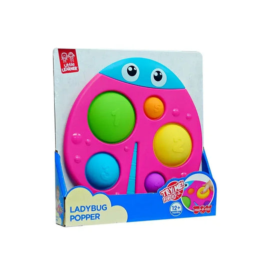 Little Learners Ladybug Popper Sensory Toy