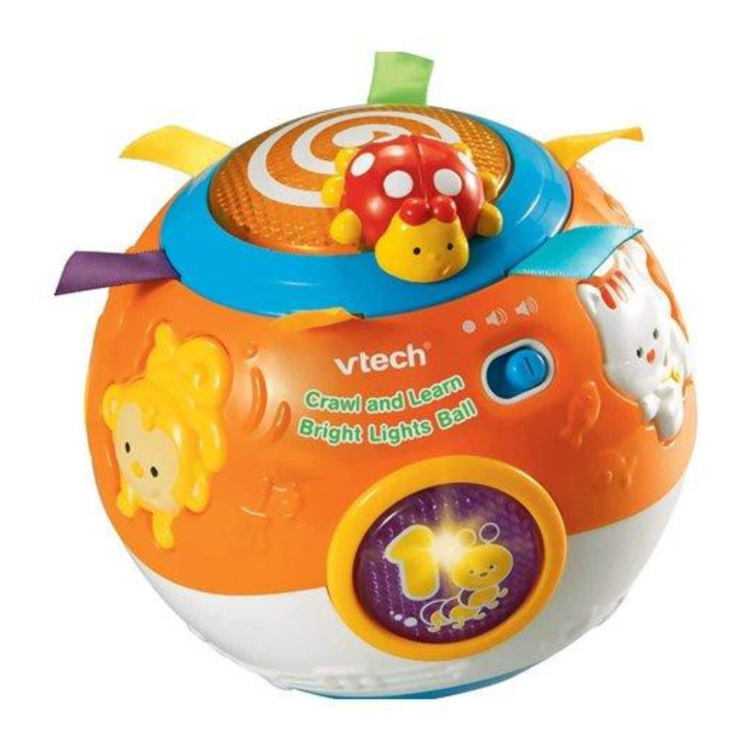 V-Tech Crawl And Learn Bright Lights Ball Bilingual