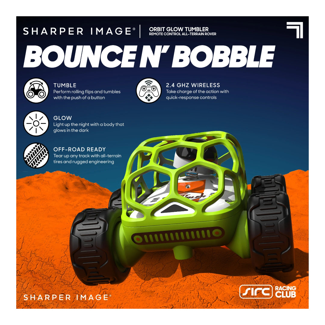 Sharper Image® Orbit Tumbler 2.4 GHz Glow In The Dark All Terrain Rover