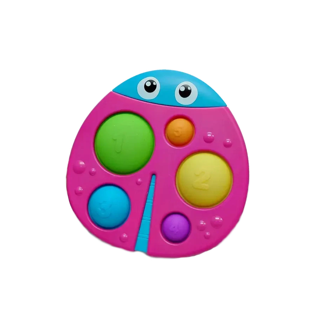 Little Learners Ladybug Popper Sensory Toy