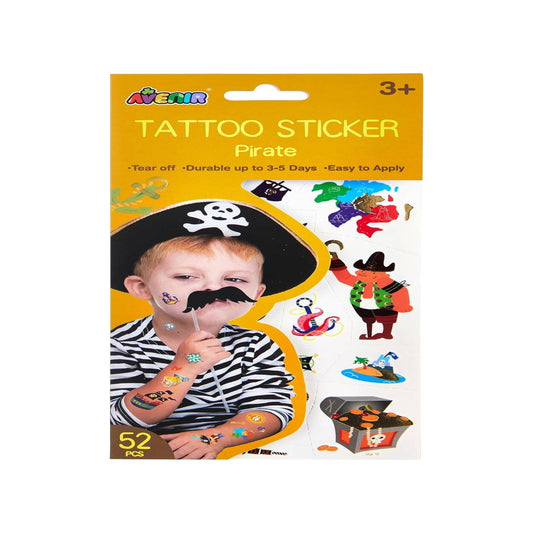 Avenir Tattoo Sticker Pirate