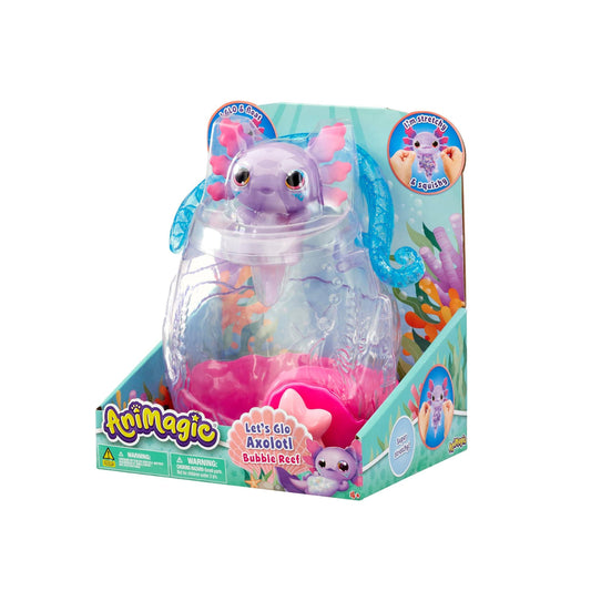 Animagic Let's Glo Axolotl Bubble Reef