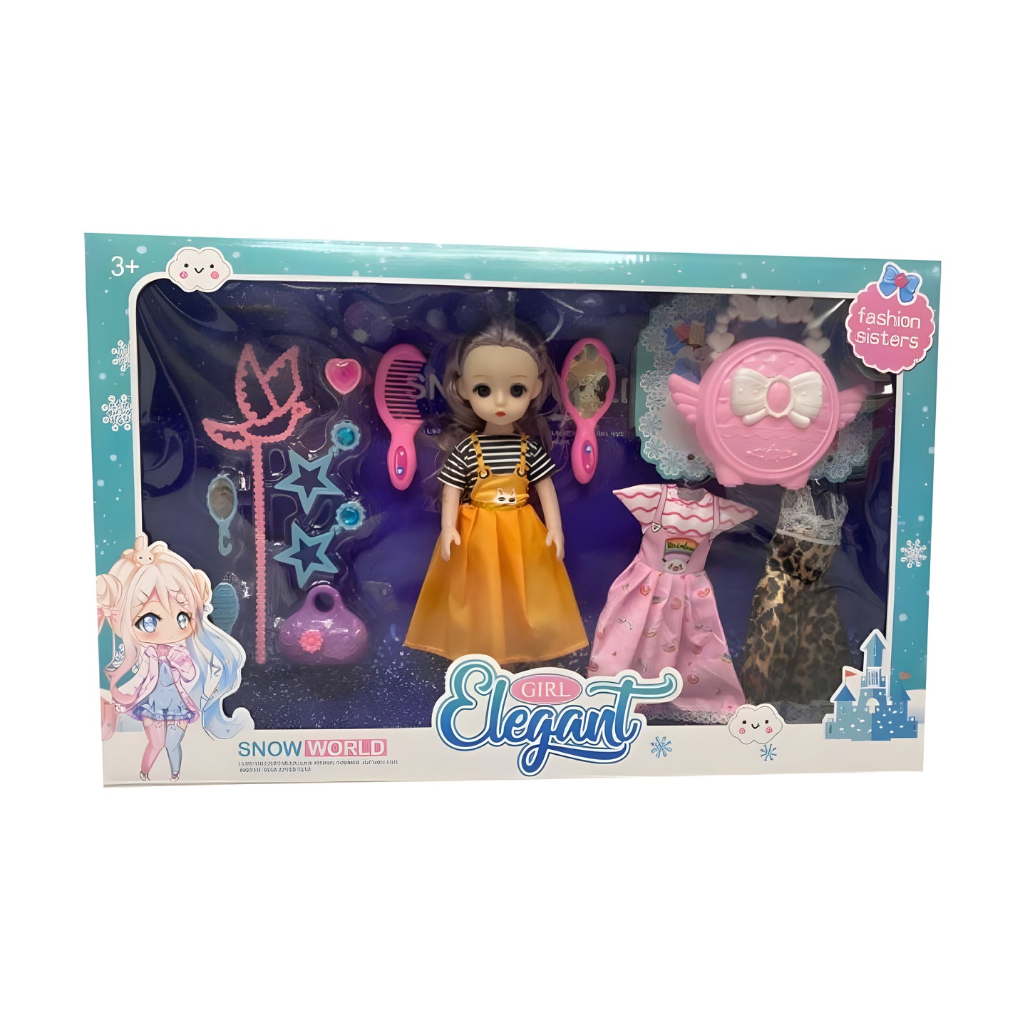 Elegant Fashion Sisters Doll Set