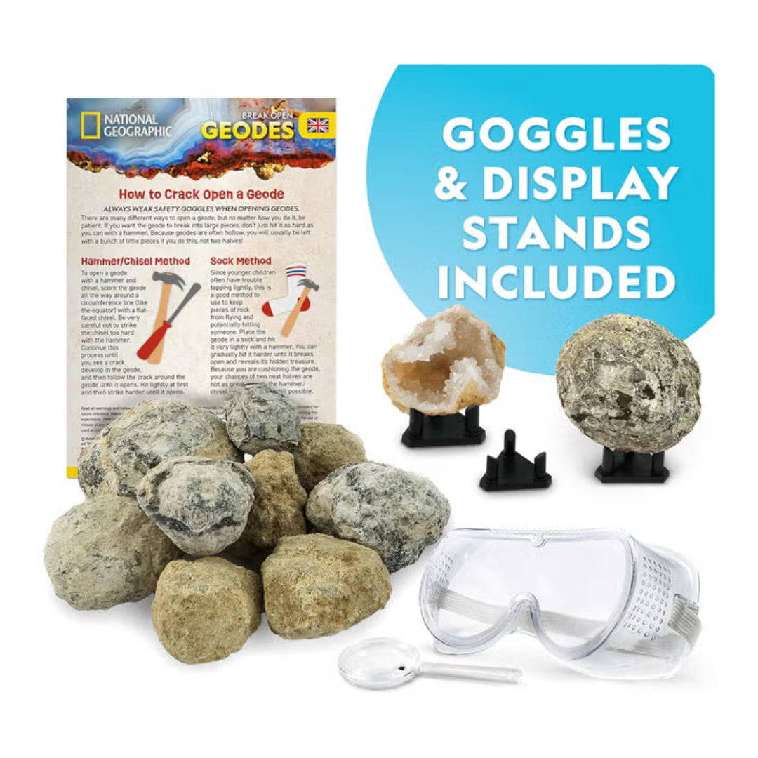 تفتح National Geographic Break 15 مجموعة Geodes
