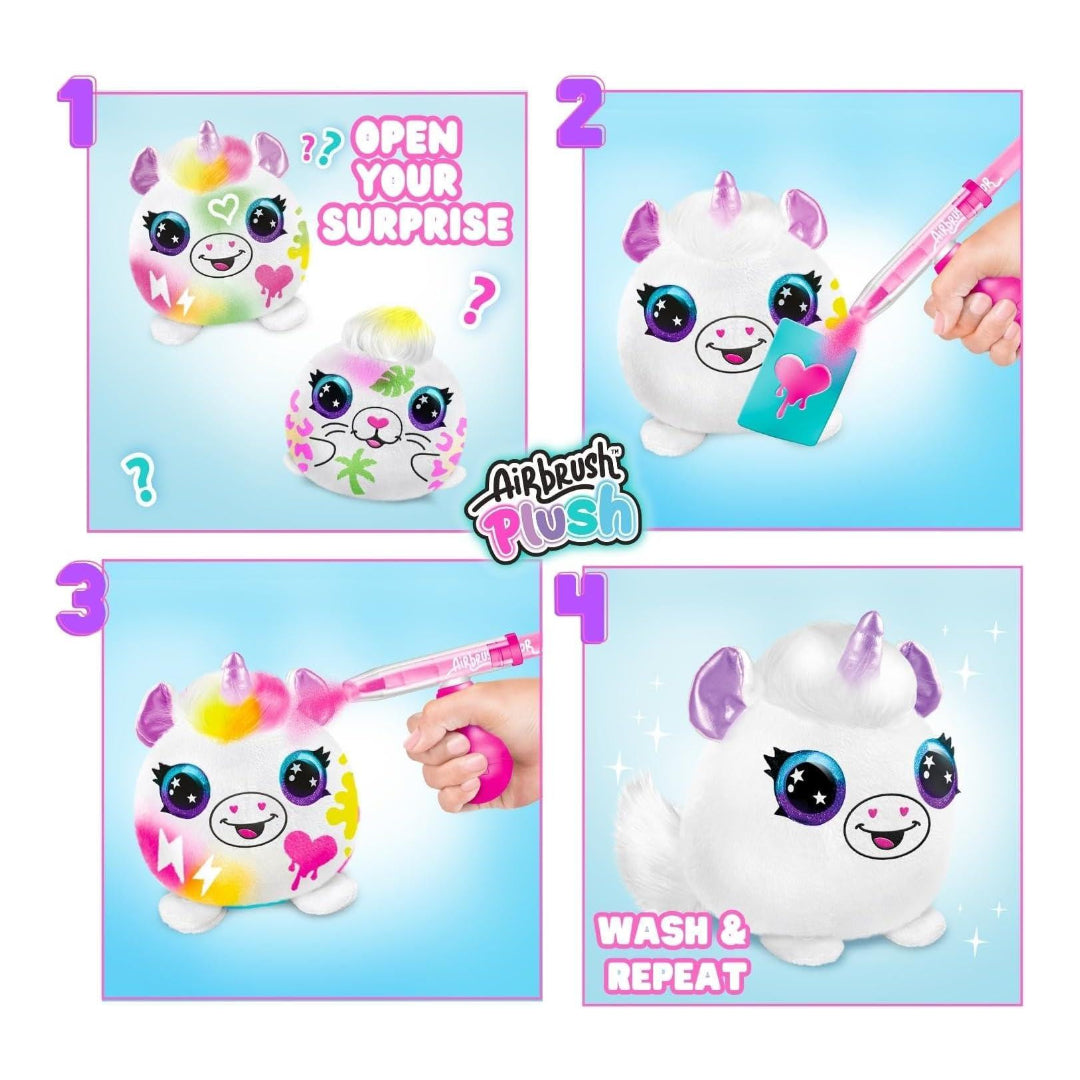قناة ألعاب Airbrush Plush Neon Mini Mystery 2 Pack