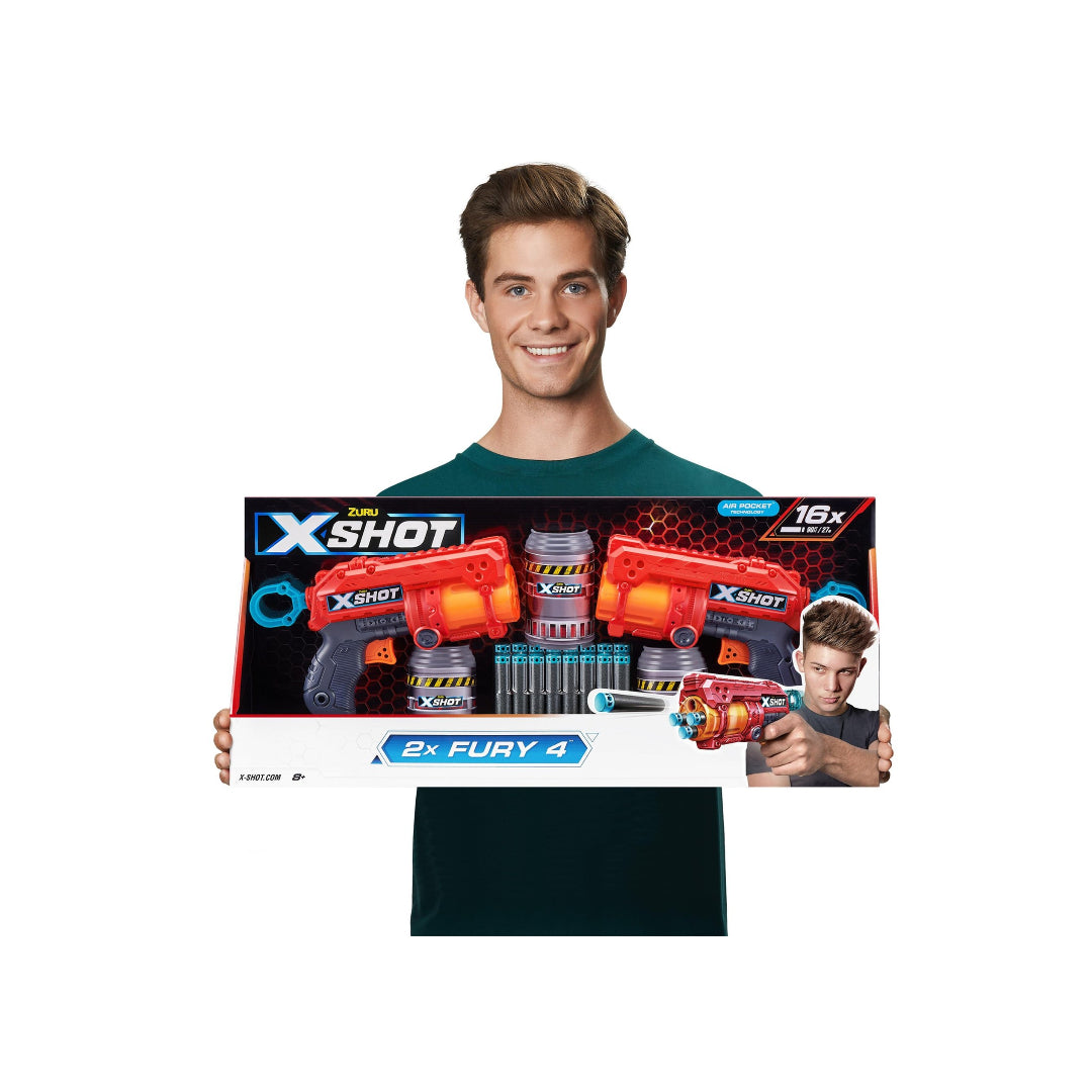 X-Shot Excel Fury- 4 ، 2 Pack