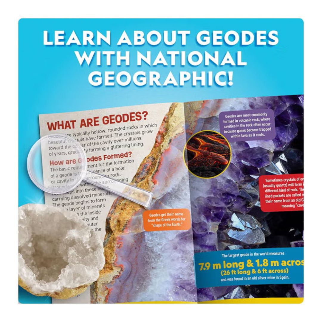 تفتح National Geographic Break 15 مجموعة Geodes