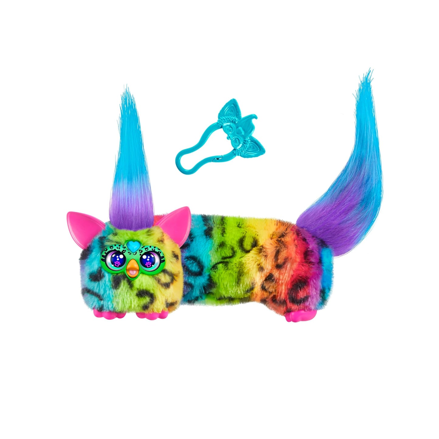 FURBY DJ Furblets Rain-Bow-Kat Mini Electronic Plush Toy