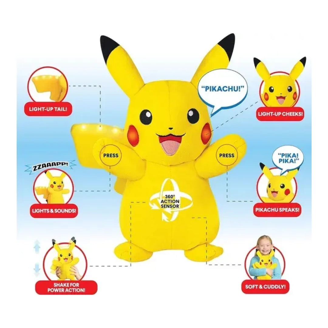 Pokemon - Battery Operated Plush Toy Pickachu