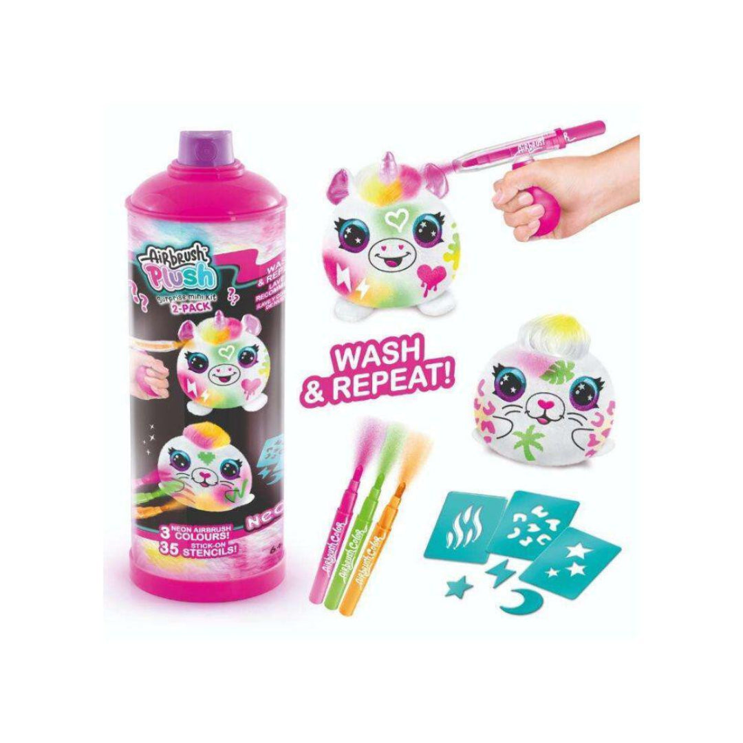 قناة ألعاب Airbrush Plush Neon Mini Mystery 2 Pack