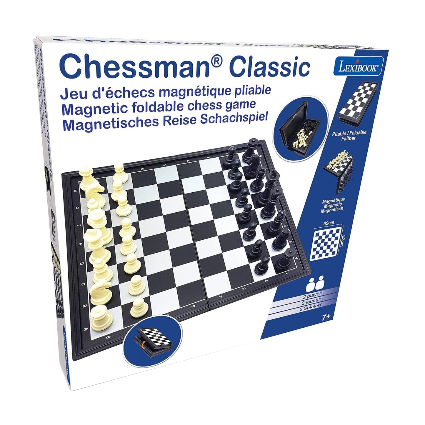 Lexibook Chessman® Classic Magnetic and Foldable Chess Game
