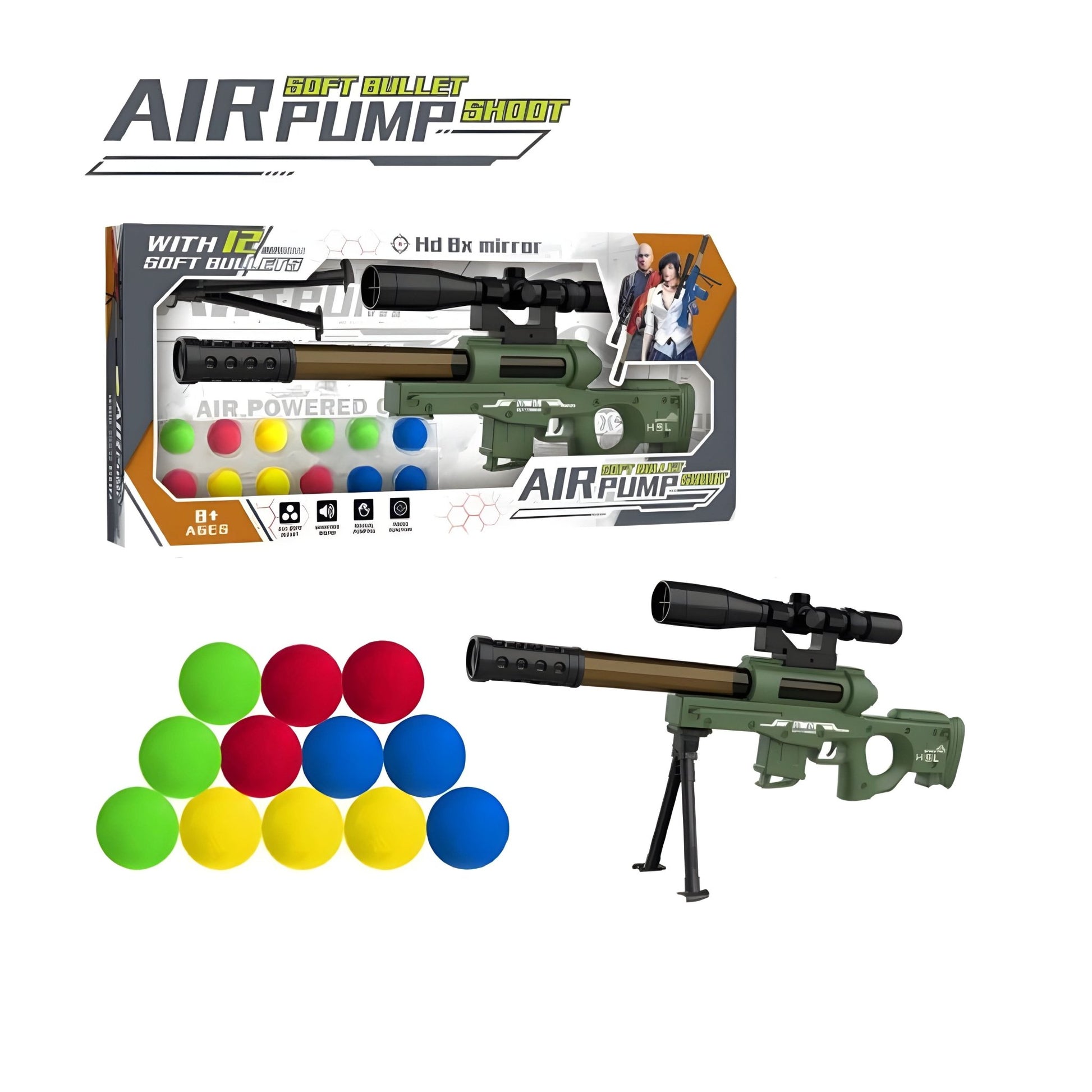 Air Pump Soft Bullet Shooter Gun - Superpanda