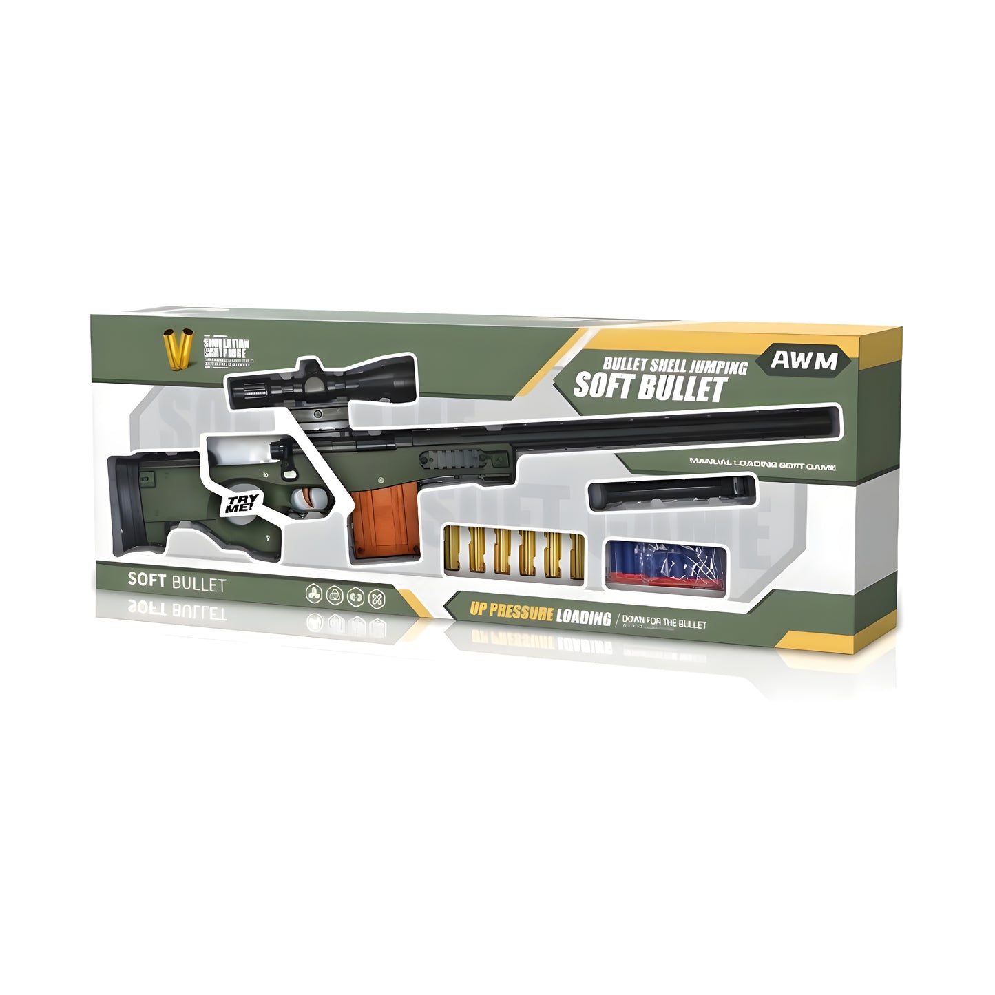 AWM Shell Ejection Soft Darts Toy Gun