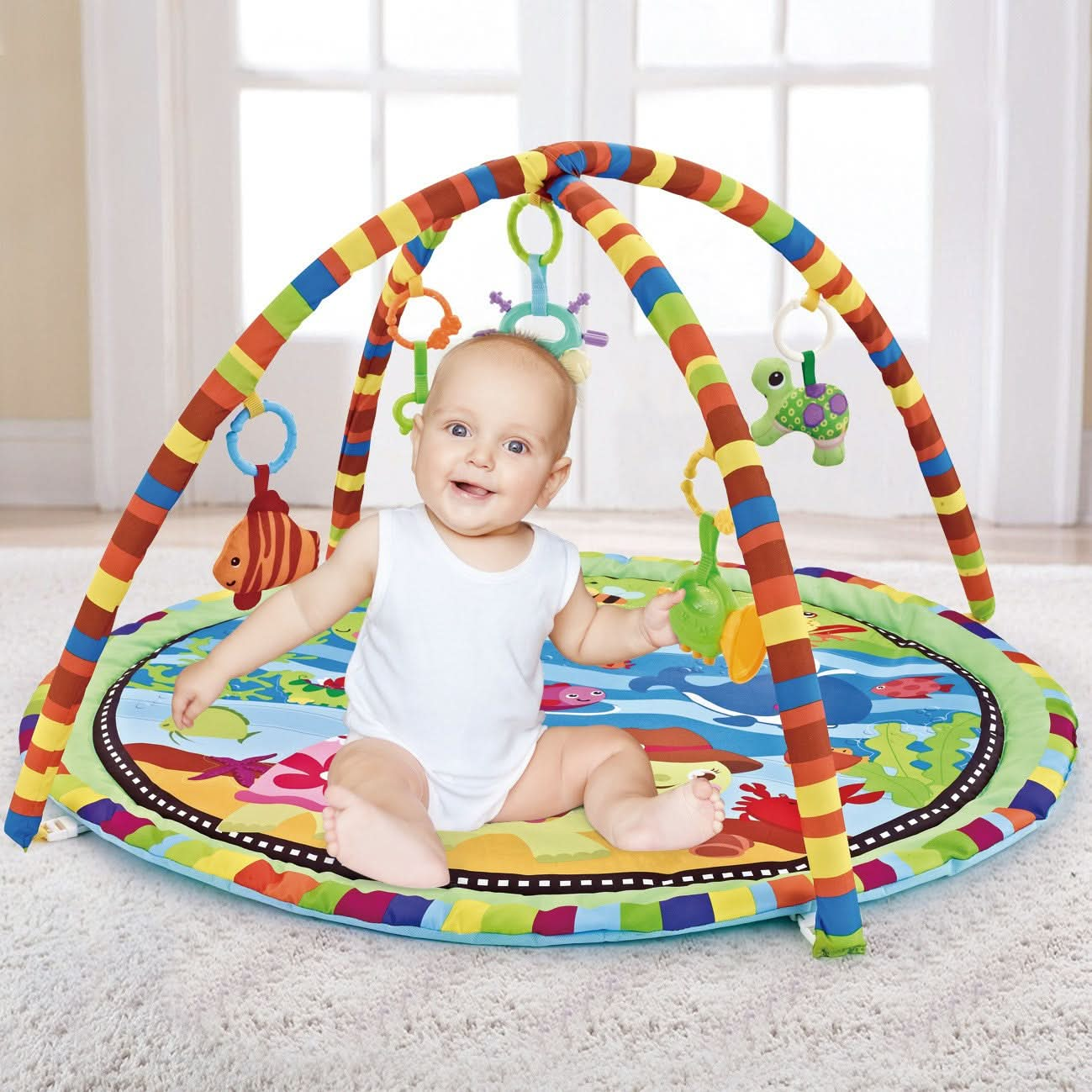 Baby Physical Activity Foldable Play Mat. - Superpanda