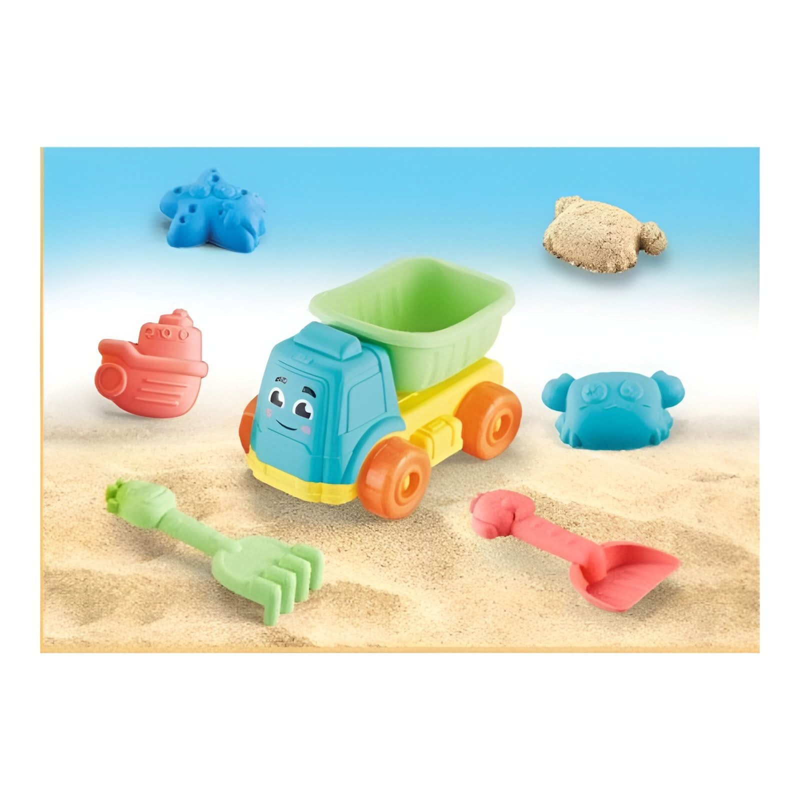 Beach Toy Set With Truck 6 PCS - Superpanda