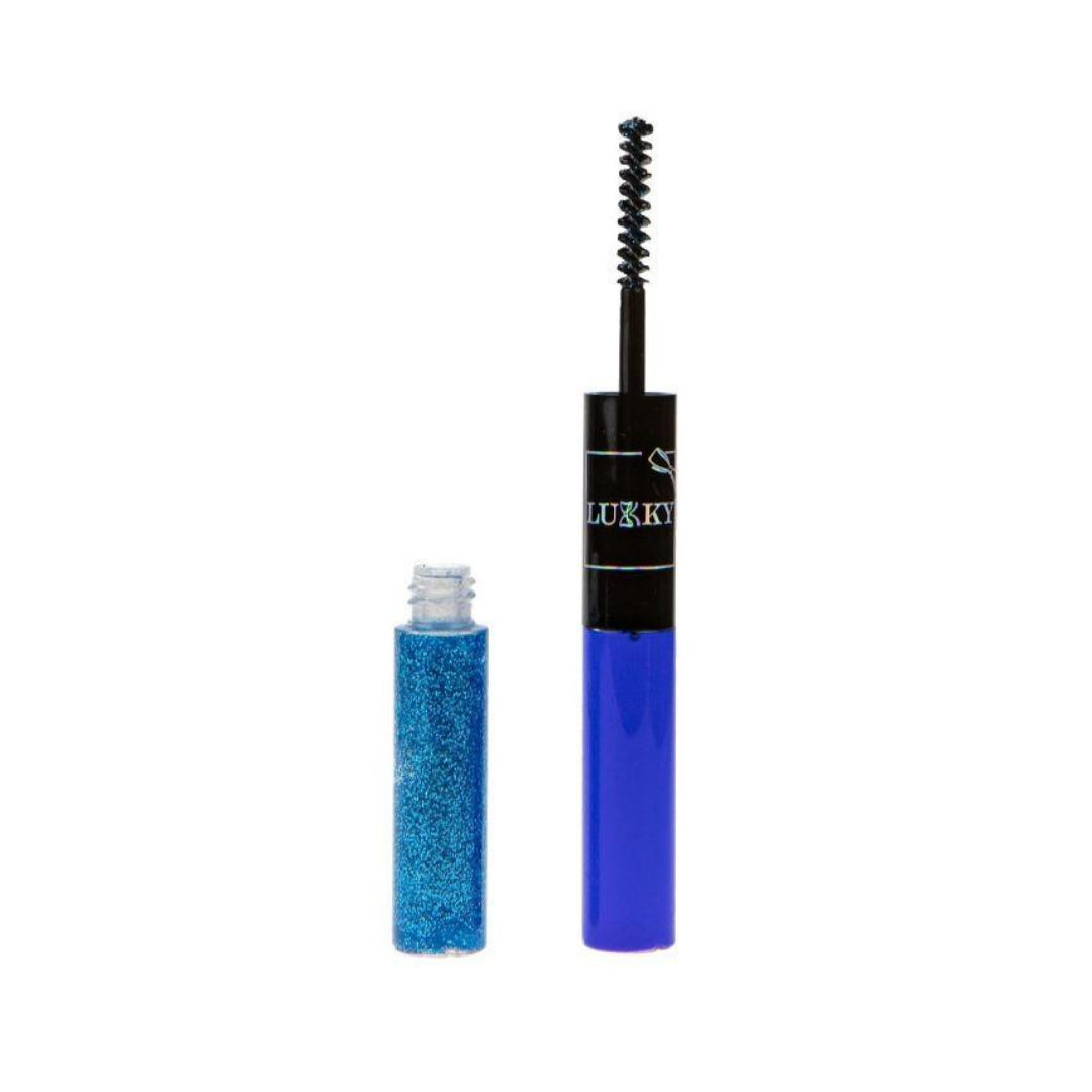 Lukky 2-In-1 Mascara & Glitter For Eyelashes Bold Shimmer Blue 10 ml
