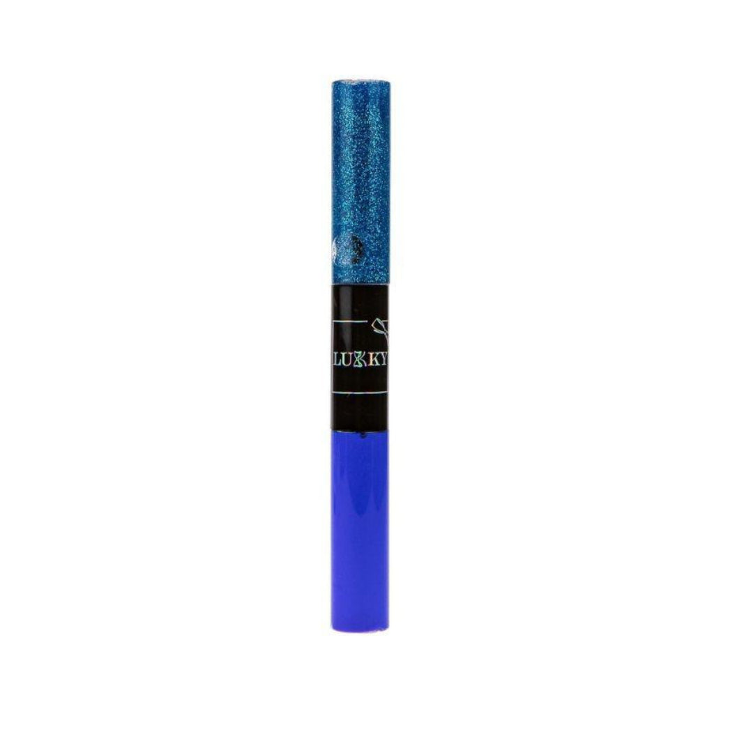 Lukky 2-In-1 Mascara & Glitter For Eyelashes Bold Shimmer Blue 10 ml