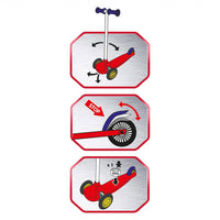 Smoby Kid's Cars 3-Wheel Twister Scooter