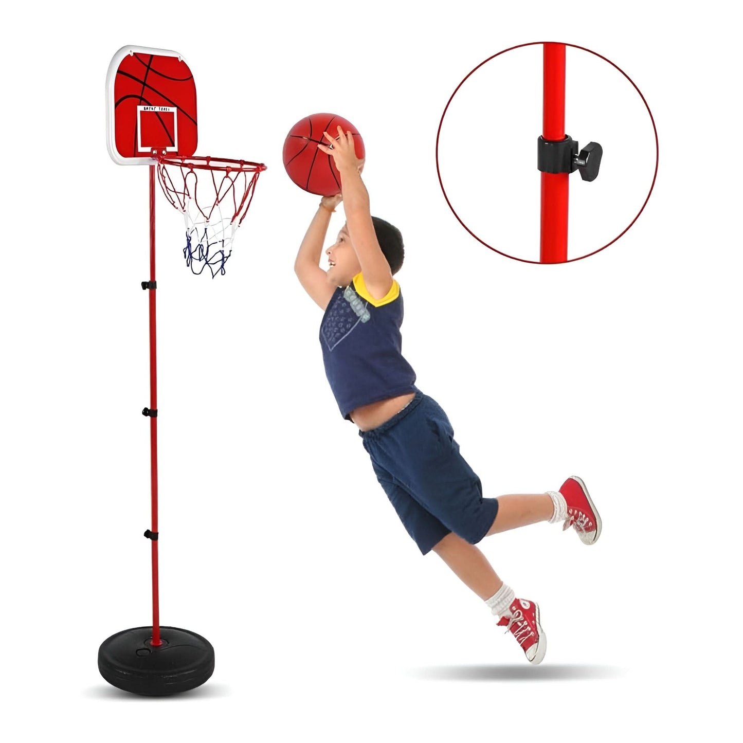 Children's basketball hoop with stand - Superpanda