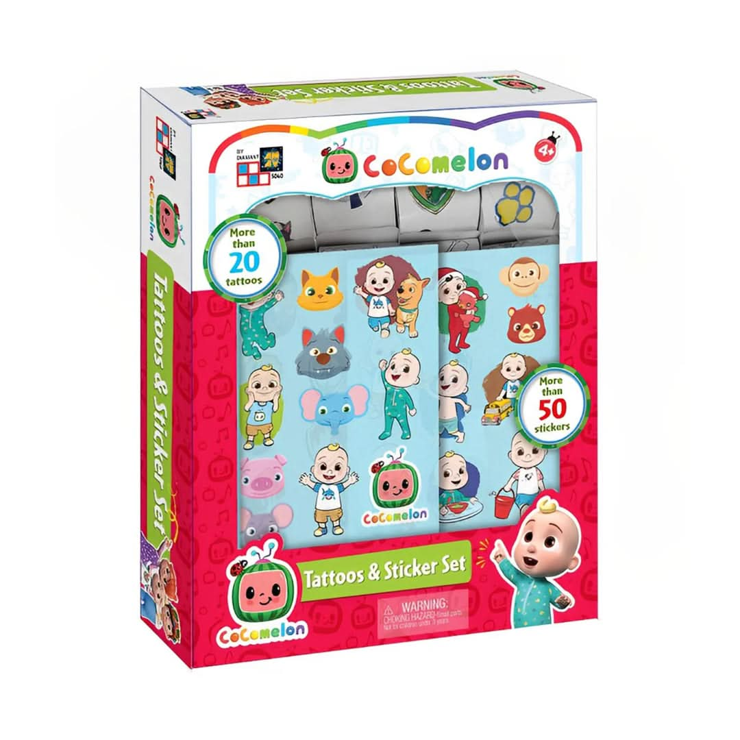 COCOMELON Tattoos & Stickers Set - Superpanda