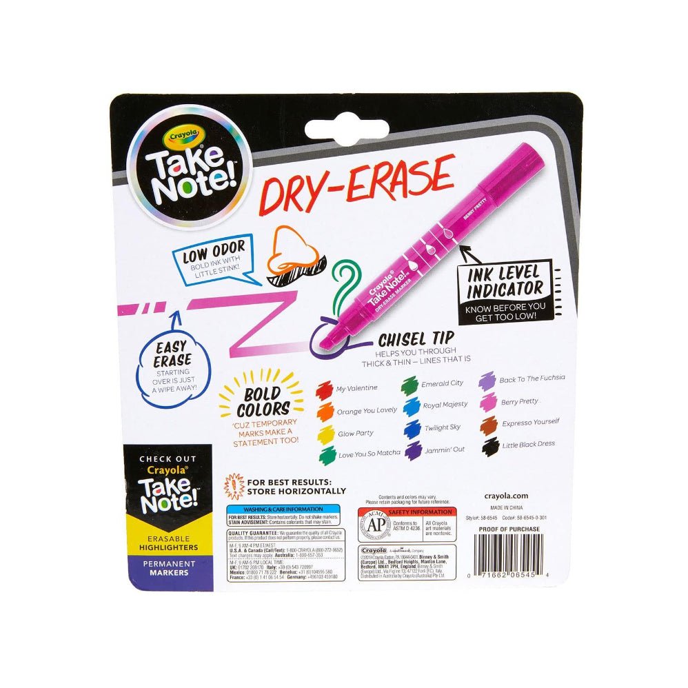 Crayola Broad Line Dry - Erase Markers - Superpanda