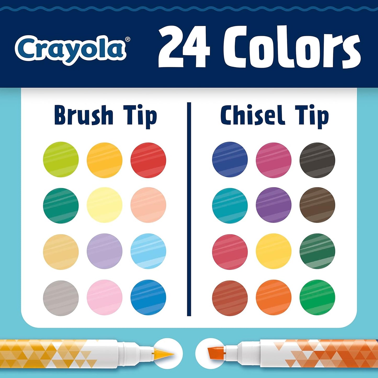 Crayola Dual Chisel Tip Doodle Markers - Superpanda