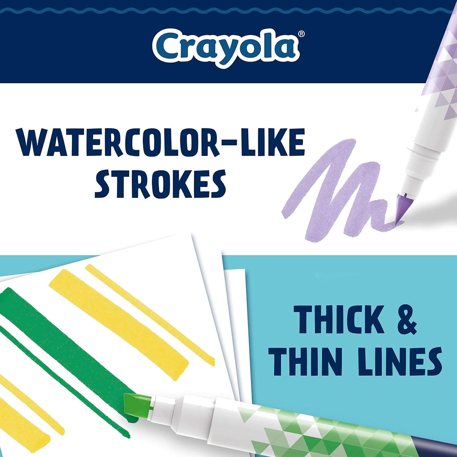 Crayola Dual Chisel Tip Doodle Markers - Superpanda