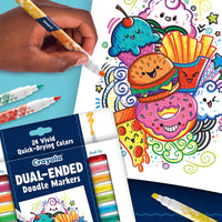 Crayola Dual Chisel Tip Doodle Markers - Superpanda