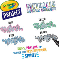 Crayola Metallic Outline Markers - Superpanda