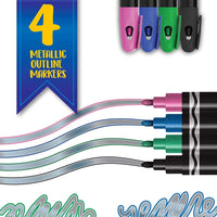 Crayola Metallic Outline Markers - Superpanda