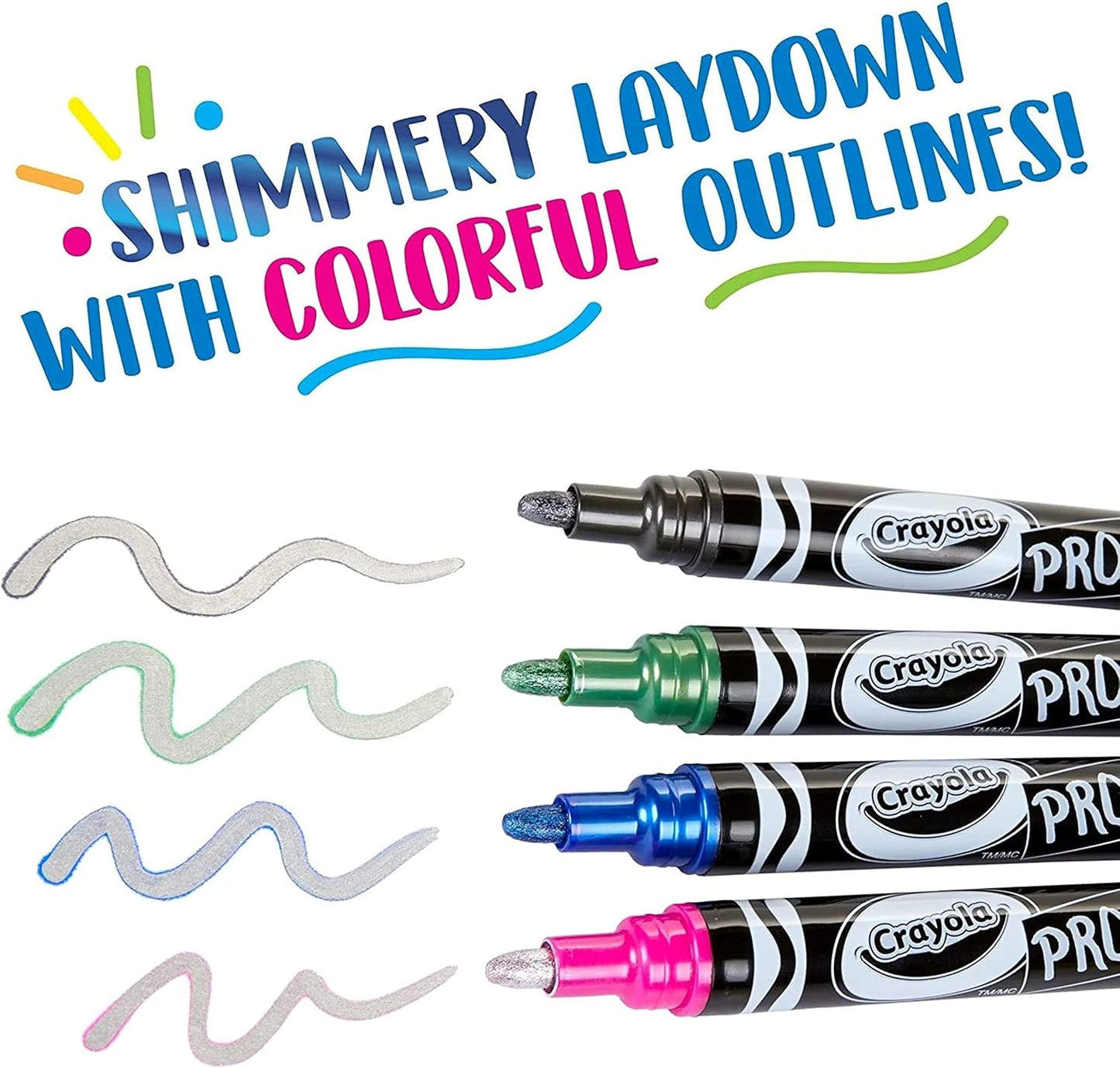 Crayola Metallic Outline Markers - Superpanda