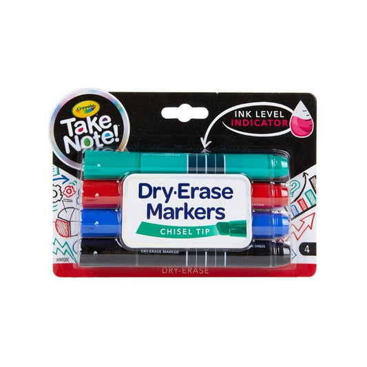 Crayola Take Note Chisel Tip Dry Erase Markers - Superpanda