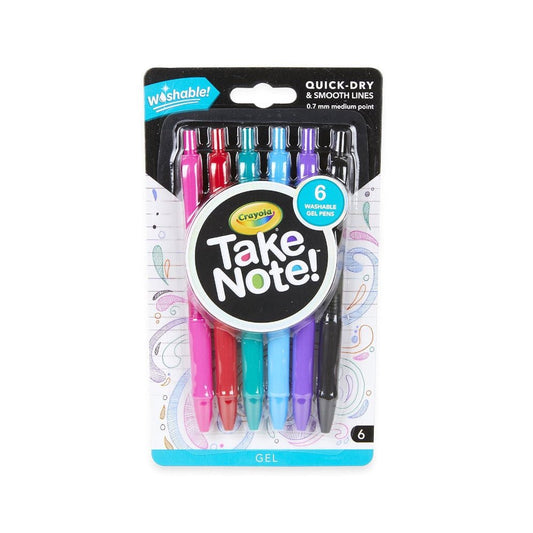 Crayola Take Note! Washable Gel Pens - Superpanda