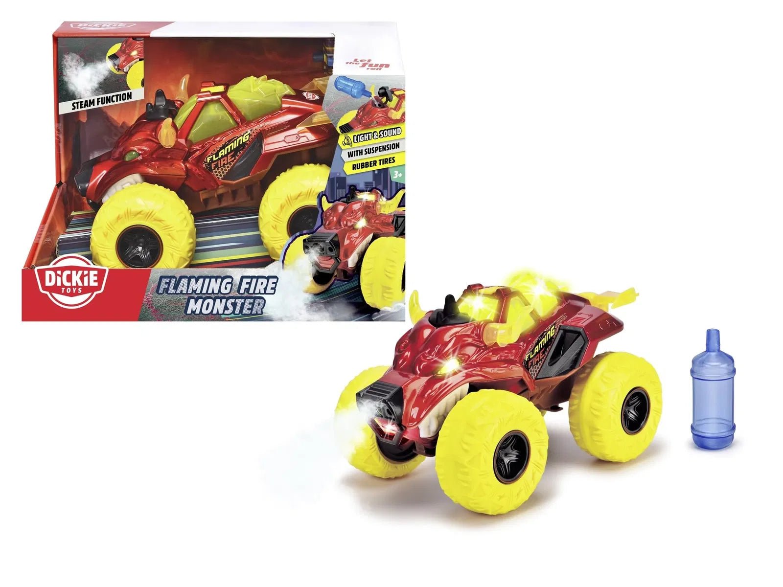 Dickie Flaming Fire Monster Truck - Superpanda