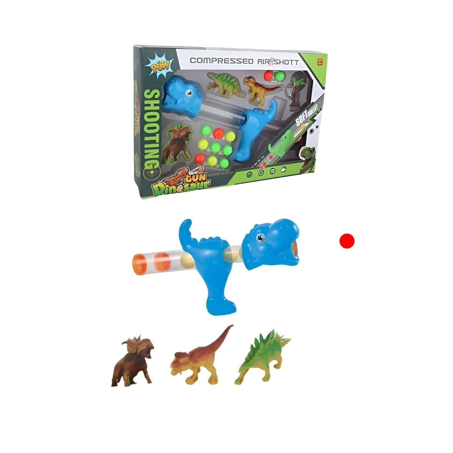 Dinosaur Compressed Air Gun Set - Superpanda