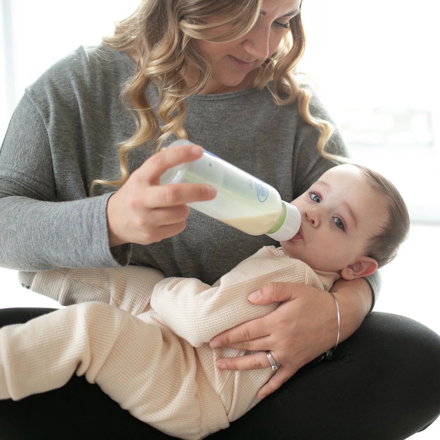 Dr. Brown's Natural Flow Anti-Colic Options+ Narrow Glass Baby Bottle with Level 1 Slow Flow Nipple