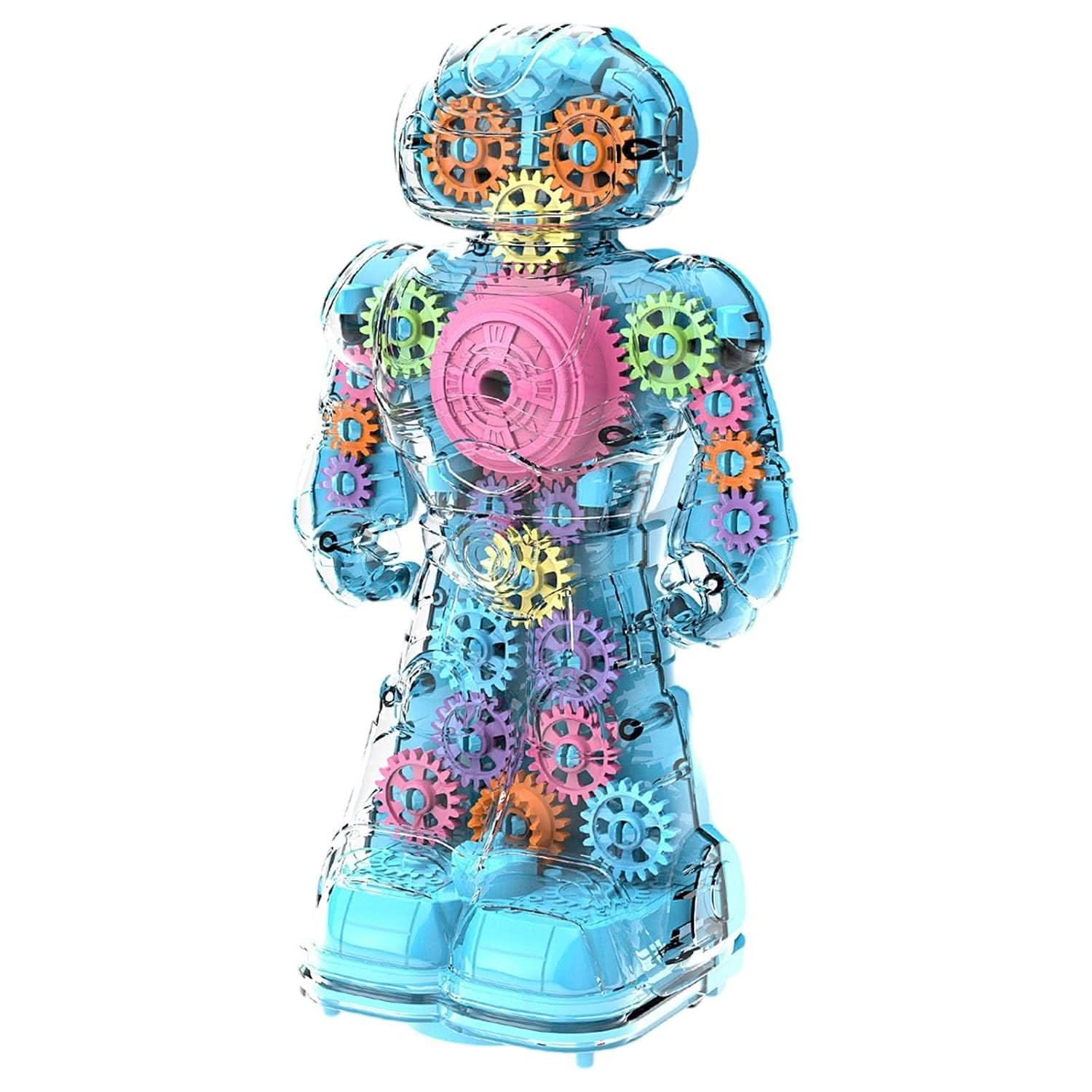 Electric Gear Robot Toy Transparent. - Superpanda