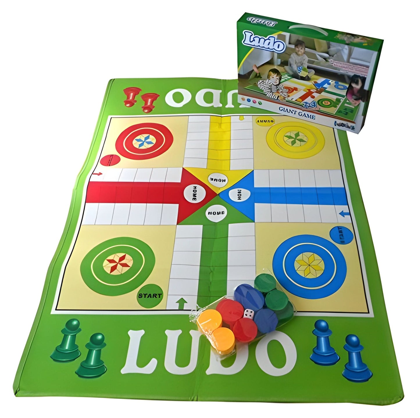 Foldable Ludo Game Big Mat. - Superpanda